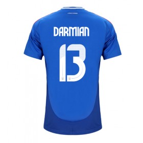 Pánské fotbalový oblečení Itálie Matteo Darmian #13 Domácí košile ME 2024 Krátkým Rukávem